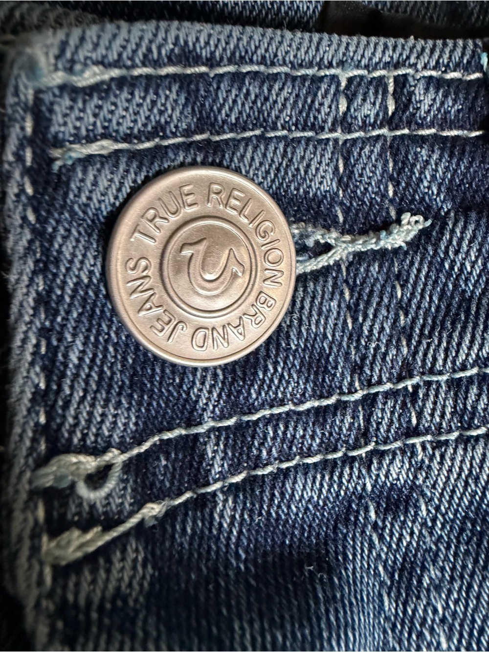 True Religion Denim Cargo Straight Pant Jeans Utility | Carpenter Sz 25 - Picture 11 of 12